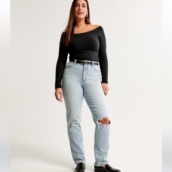 Abercrombie & Fitch Denim - ABERCROMBIE & FITCH 90s Straight Leg Ultra High Rise